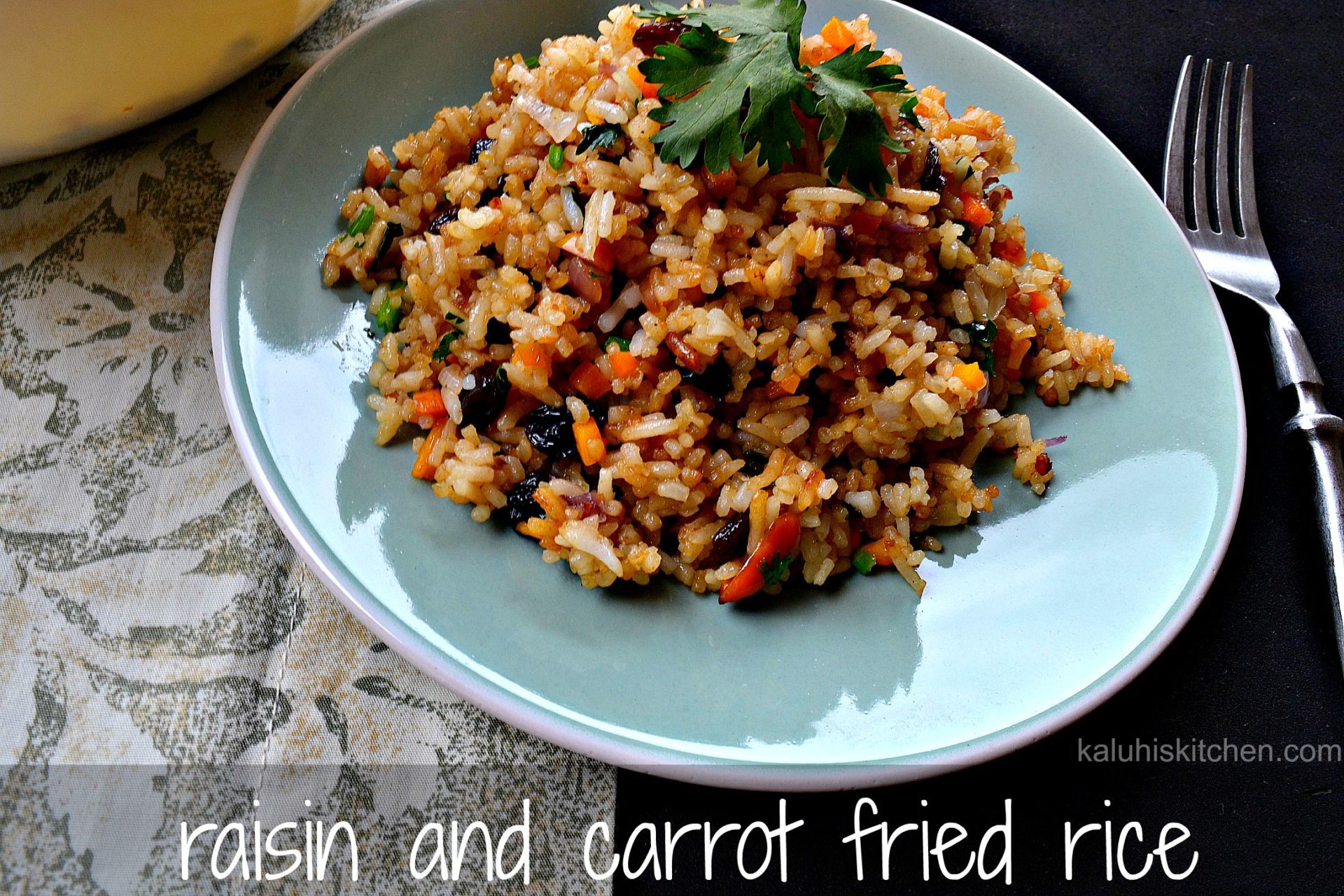 Raisin And Carrots Fried Rice
