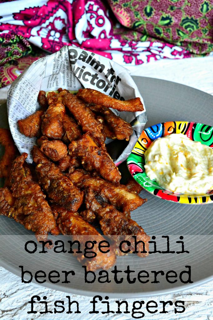 Orange Chili Beer Battered Fish Fingers
