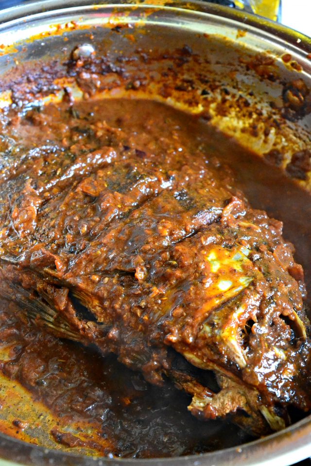 Garlic Ukwaju Whole Tilapia Curry