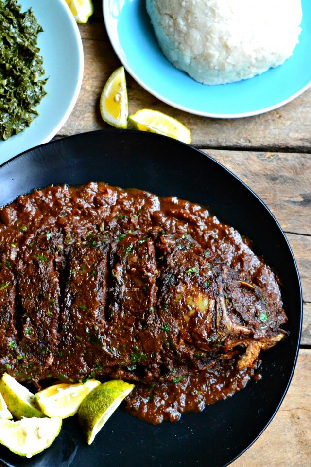 Garlic Ukwaju Whole Tilapia Curry