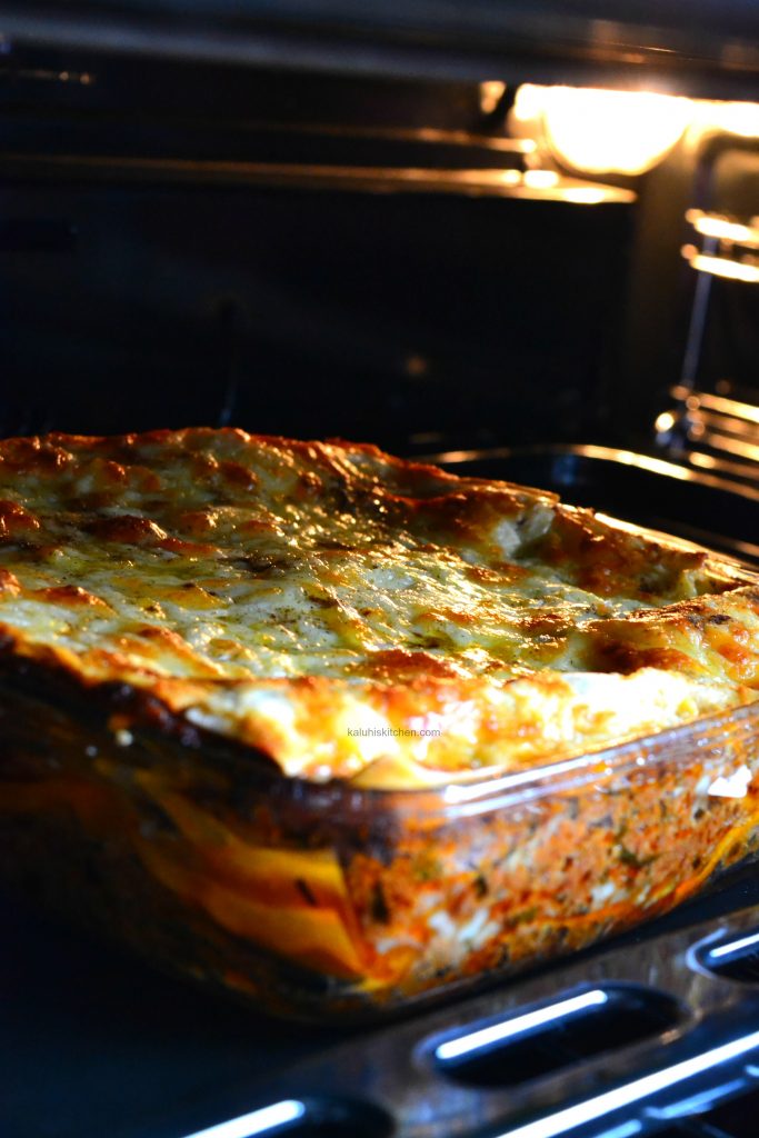 Minced Beef and Pork Sausage Lasagna