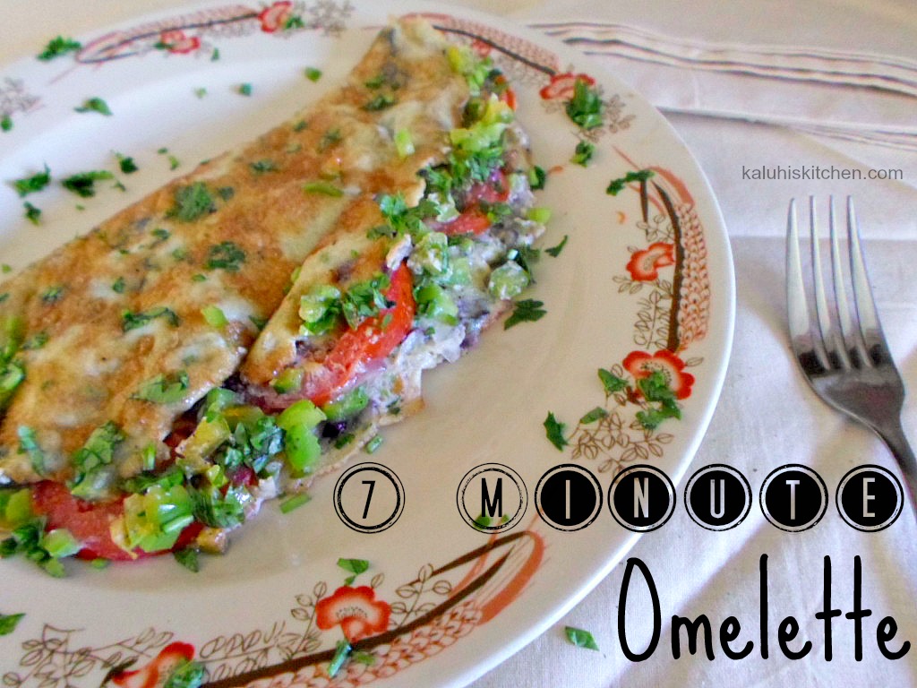 7 minute omelette