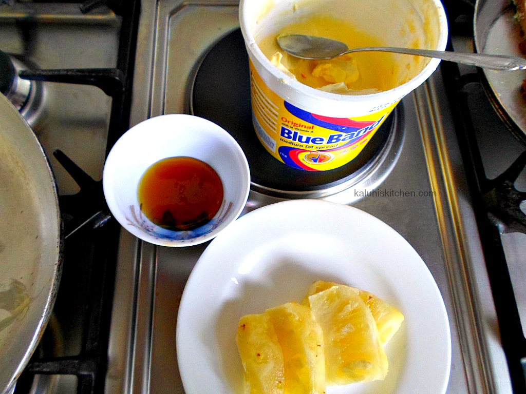 caramelized pineapple inredients