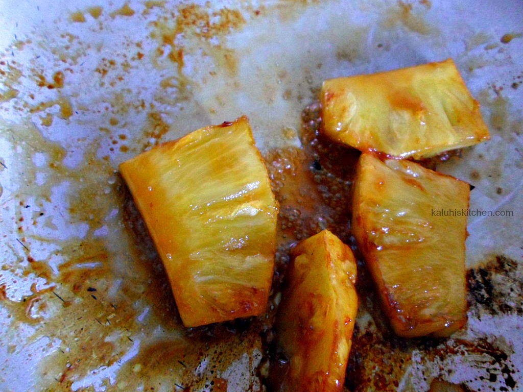 caramelized pineapple