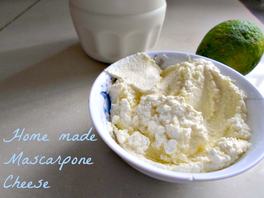 homemade mascarpone cheese