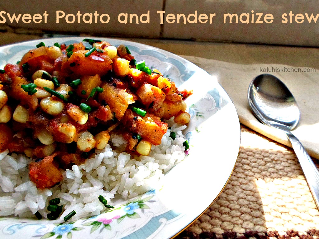 sweet potato and tender maize stew