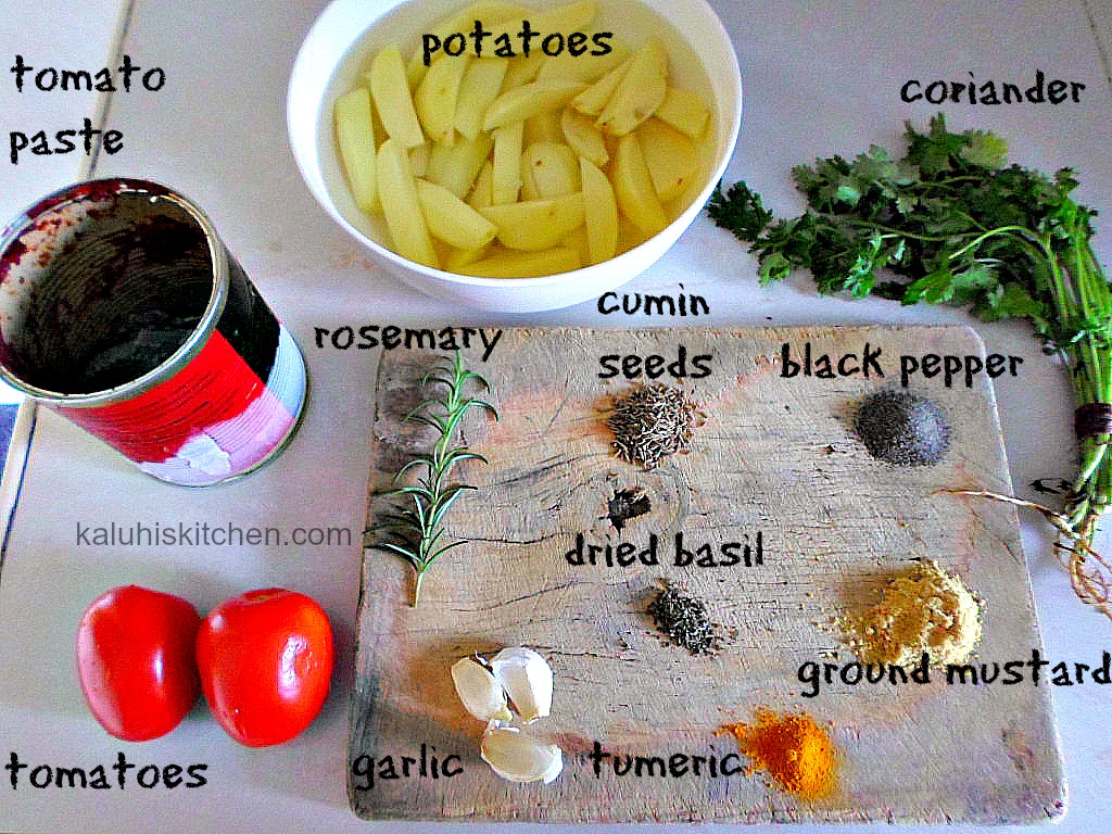 earth and fire potato wedges ingredients_Kaluhis kitchen