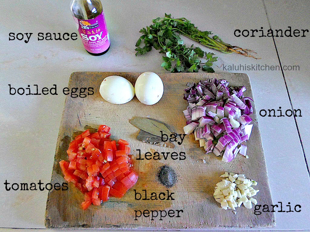 red onion boiled egg saute ingredients