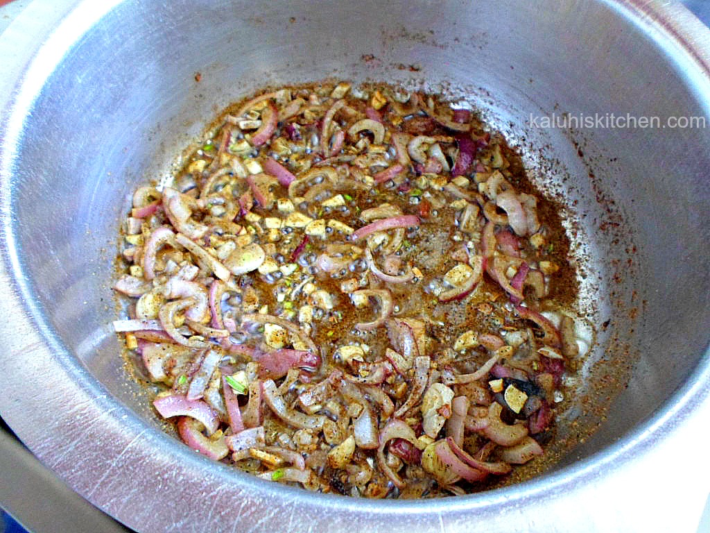 sauteed onions with cumin and black pepper and garlic