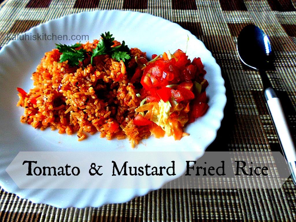 Tomato and Mustard fried rice Kaluhis Kitchen
