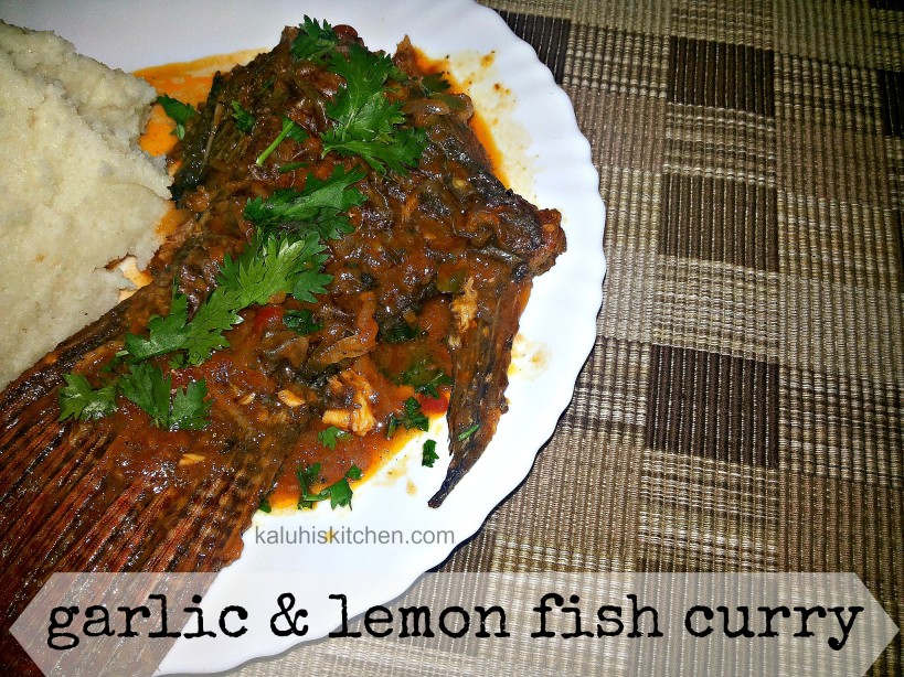 garlic and lemon fish curry