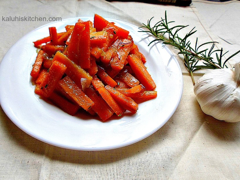 rosemary and honey sauted carrots_kaluhiskitchen