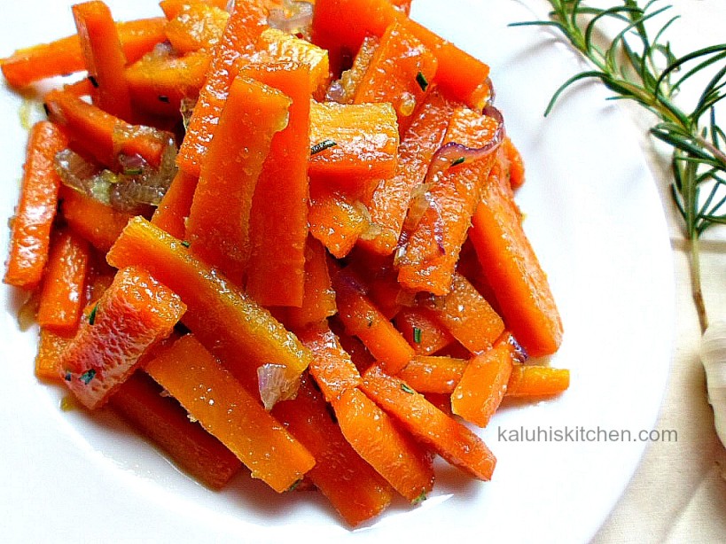 sauteed carrots with honey and rosemary