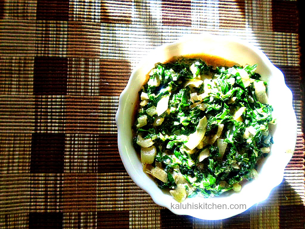 creamed spinach with garlic