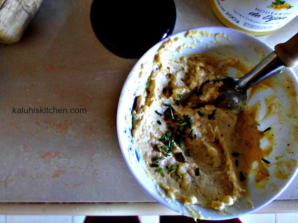 egg yolk mashed with cheese rosemary cayenne and garlic_deviled egg_deviled egg filling