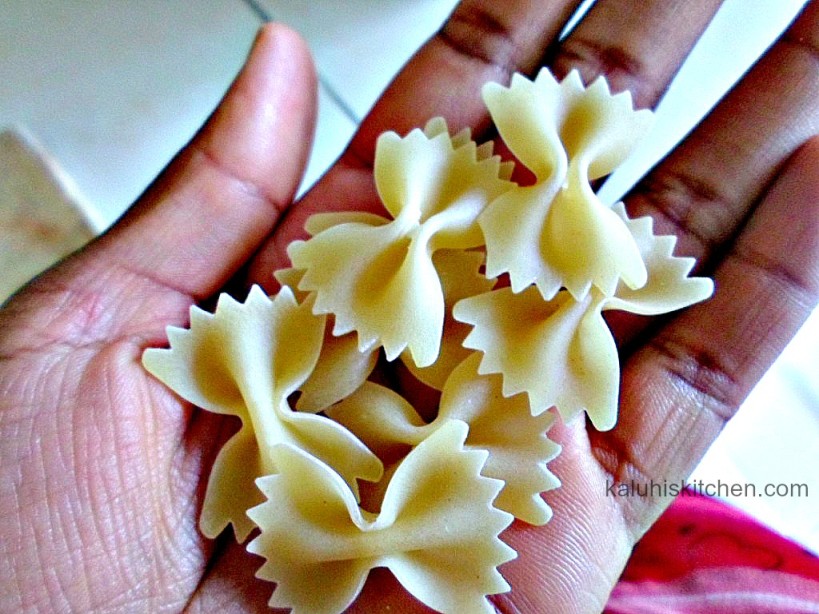 Farfalle_bow shaped pasta_kenyan food blogs_pasta recipes