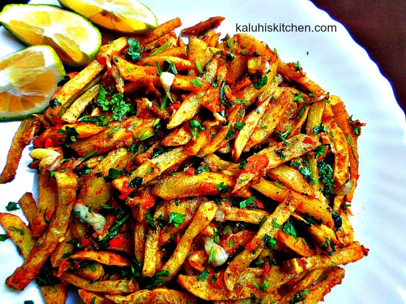 Kenyan Food_Masala Fries_Garlic masala fries give an interesting twist to ordinary french fries