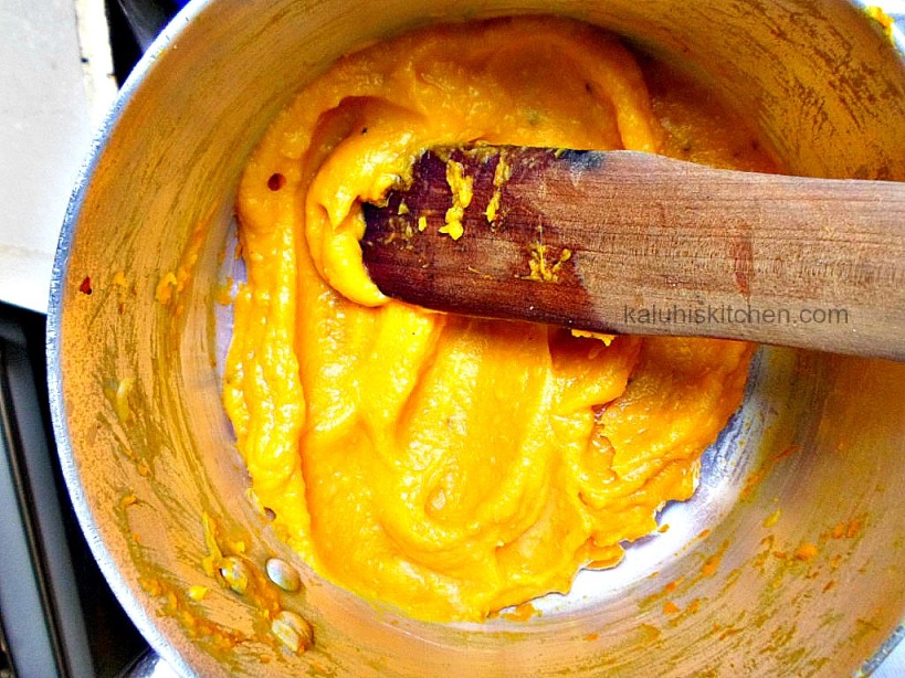 blending the boiled butternut before making the soup gives it a good creamy consistency