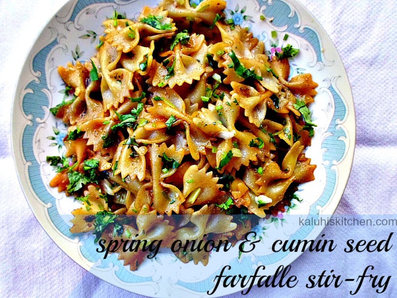 spring onion and cumin seed farfalle stir fry_farfalle stir fry_pasta recipes_best kenyan food blog_easy recipe