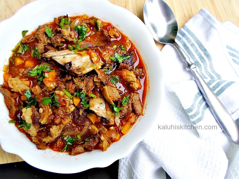 Beer Beef stew with root vegetables such as carrots is a filling and comforting way to have your beef_Kaluhis Kitchen top Kenyan food blogger