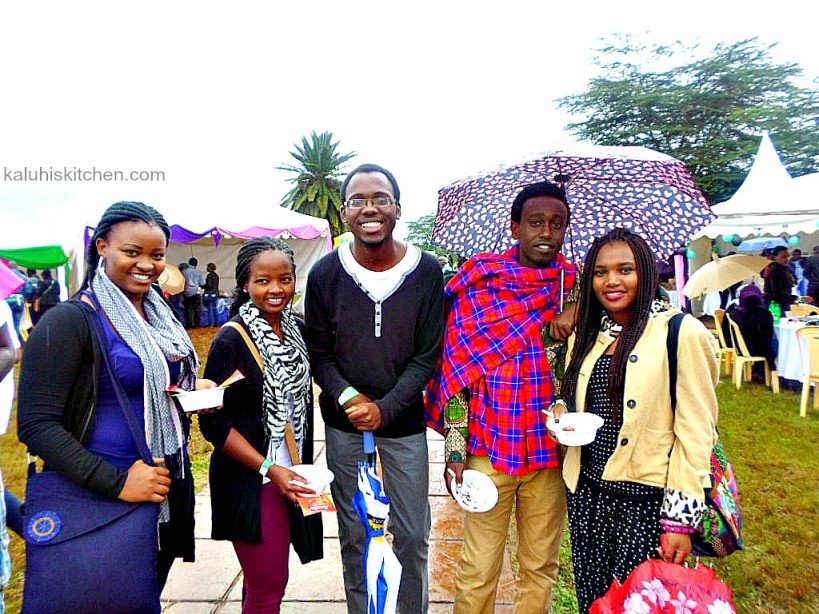 KENYAN people happily celebrating the cake festival 2015 which raises funds to educate the less privilaged students in the society