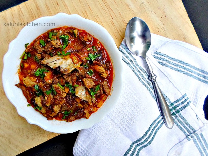 Kenyan Food_beef stew with some carrots and beer to bring out its earthiness and depth_Kenyan food blog