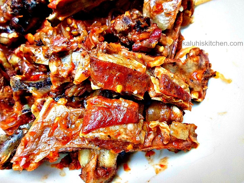 Kenyan food_Nyamachoma can be transformed into a more succulent by simmering it in tomatoes and some chili