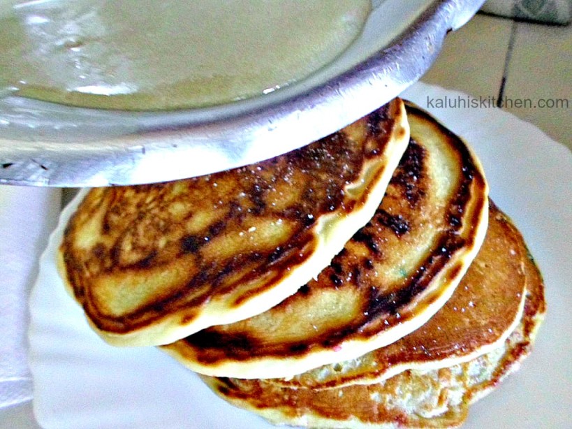 heavy cream coating for the pancakes_funfetti pancakes with orange ZEST_Kenyan food bloggers