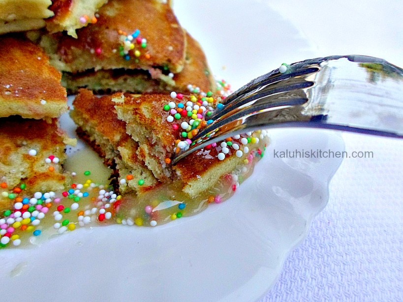 orange zest funfetti pancakes by Kaluhi Adagala in her renowned food Blog Kaluhis Kitchen