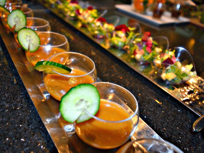 gazpacho at the flame tree restaurant