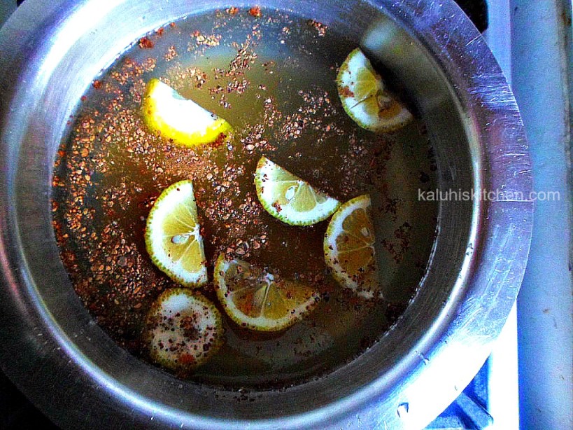 simmering all the ingredient sfor the lemon honey and cinnamon tea enables the flavors to be very strong