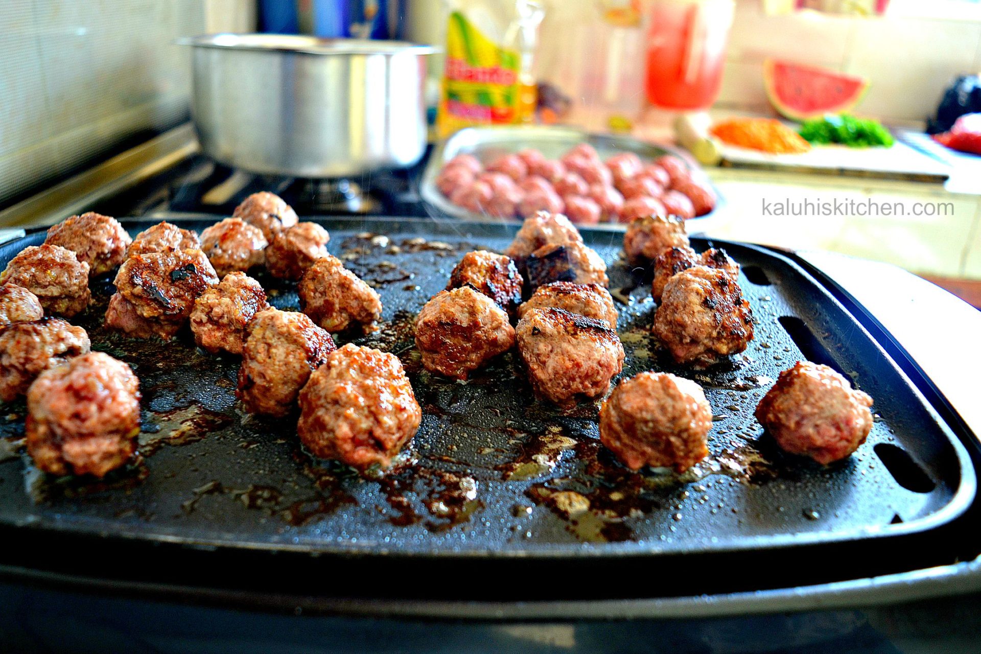 grilling meatballs for the tikka masala gives them a pleasant char and shortens cook time_kaluhiskitchen.com