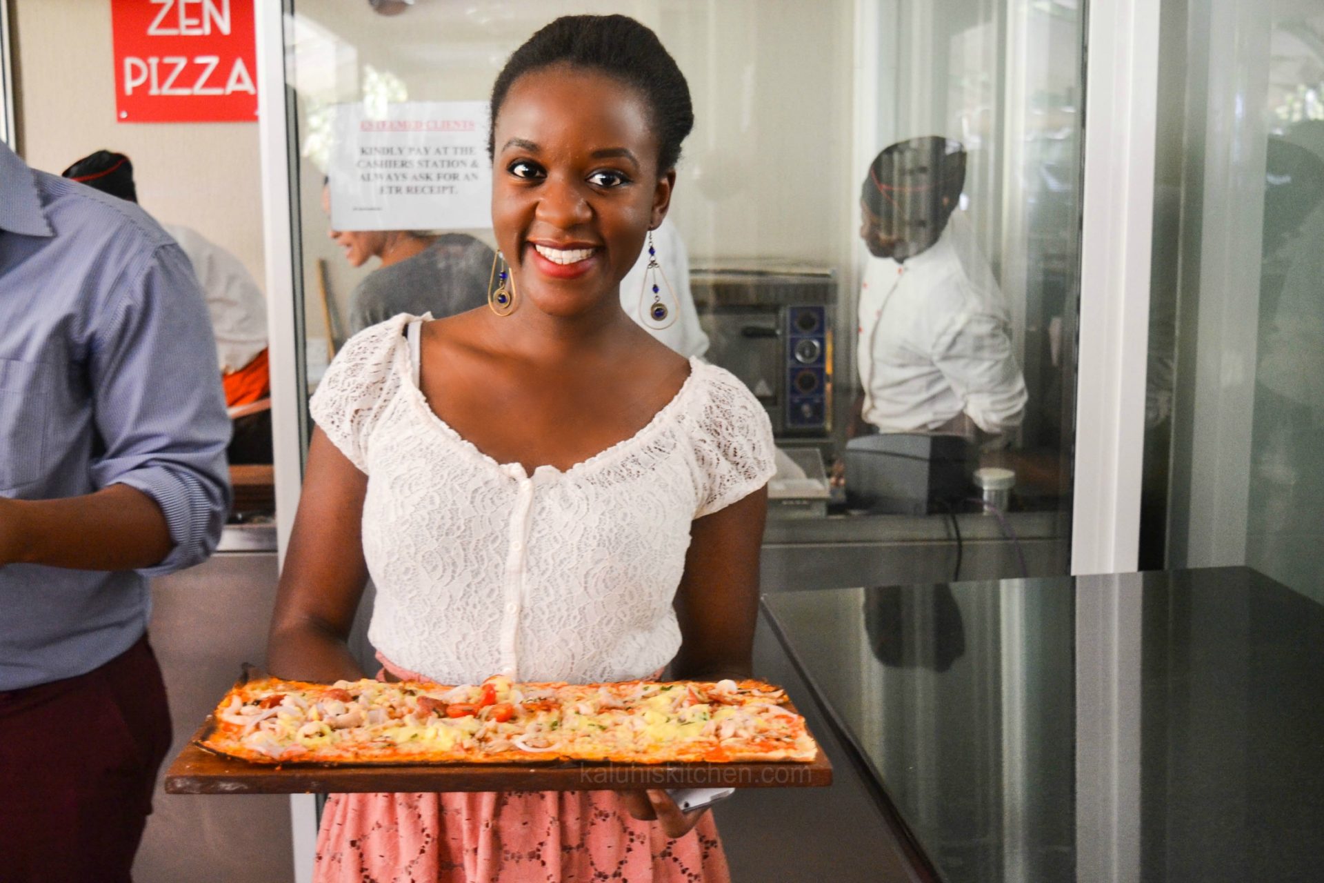 kenyan food bloggers_kaluhi adagala at zen garden for the bloggers press briefing for nairobi pizza festival | Kaluhi's Kitchen