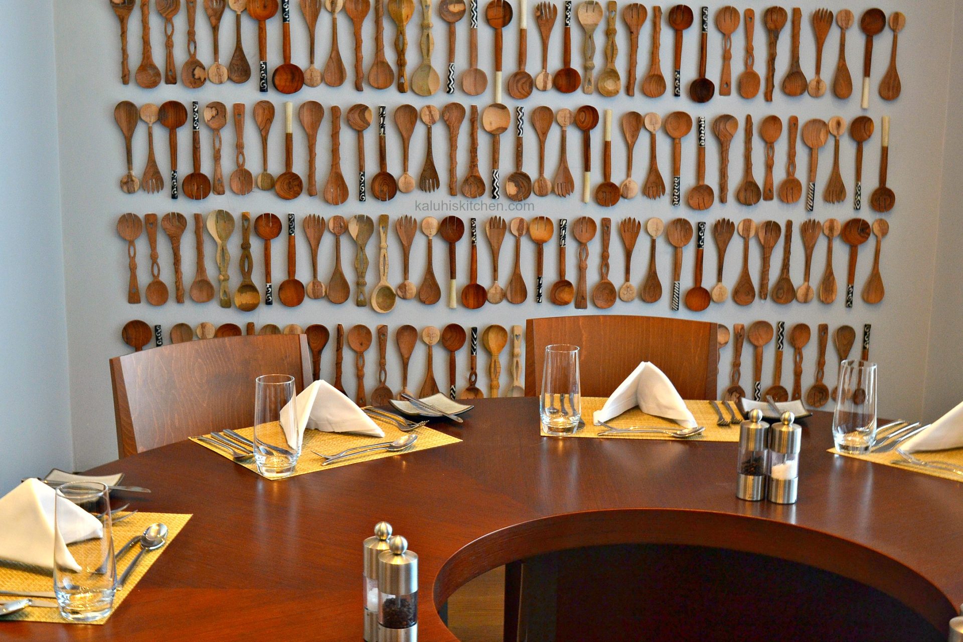 larder restaurant at radisson blu nairobi_wall decor inspired by Kenya