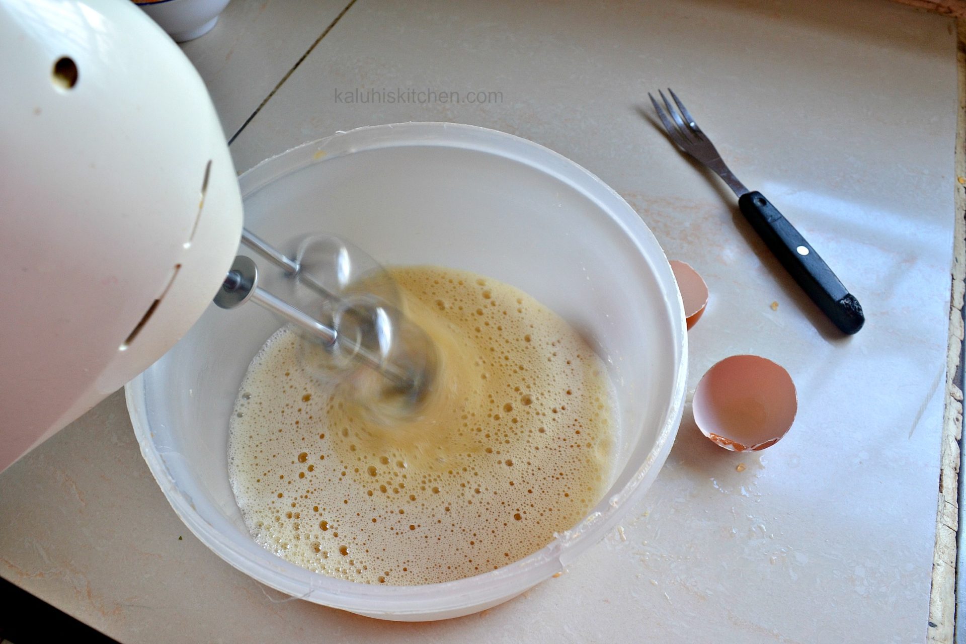 whisking the egg together with the sugar makes the overall mixture very light_kaluhiskitchen.com