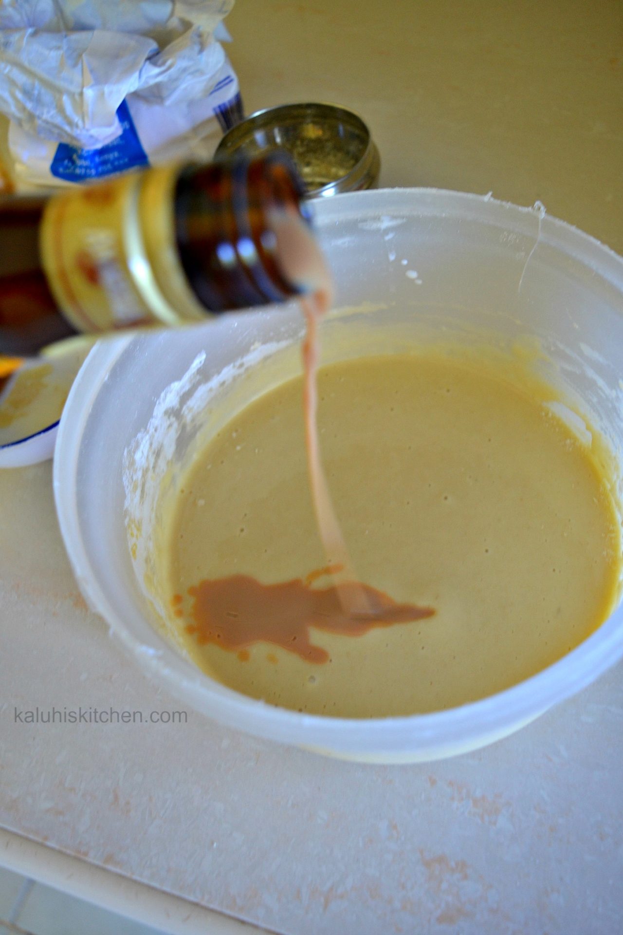adding amarula to the batter makes the batter rich and extra delicious_you can use any other creme liquer