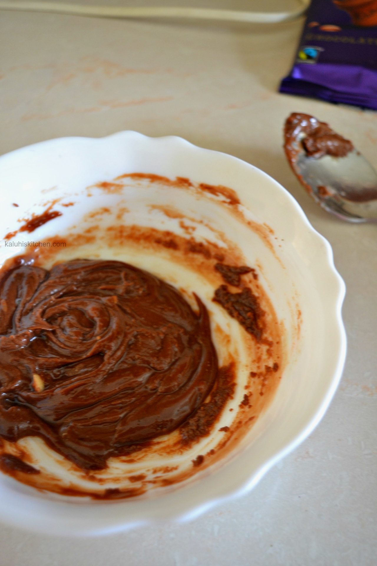 melt your chocolate in preparation for the chocolate mousse_kaluhiskitchen.com