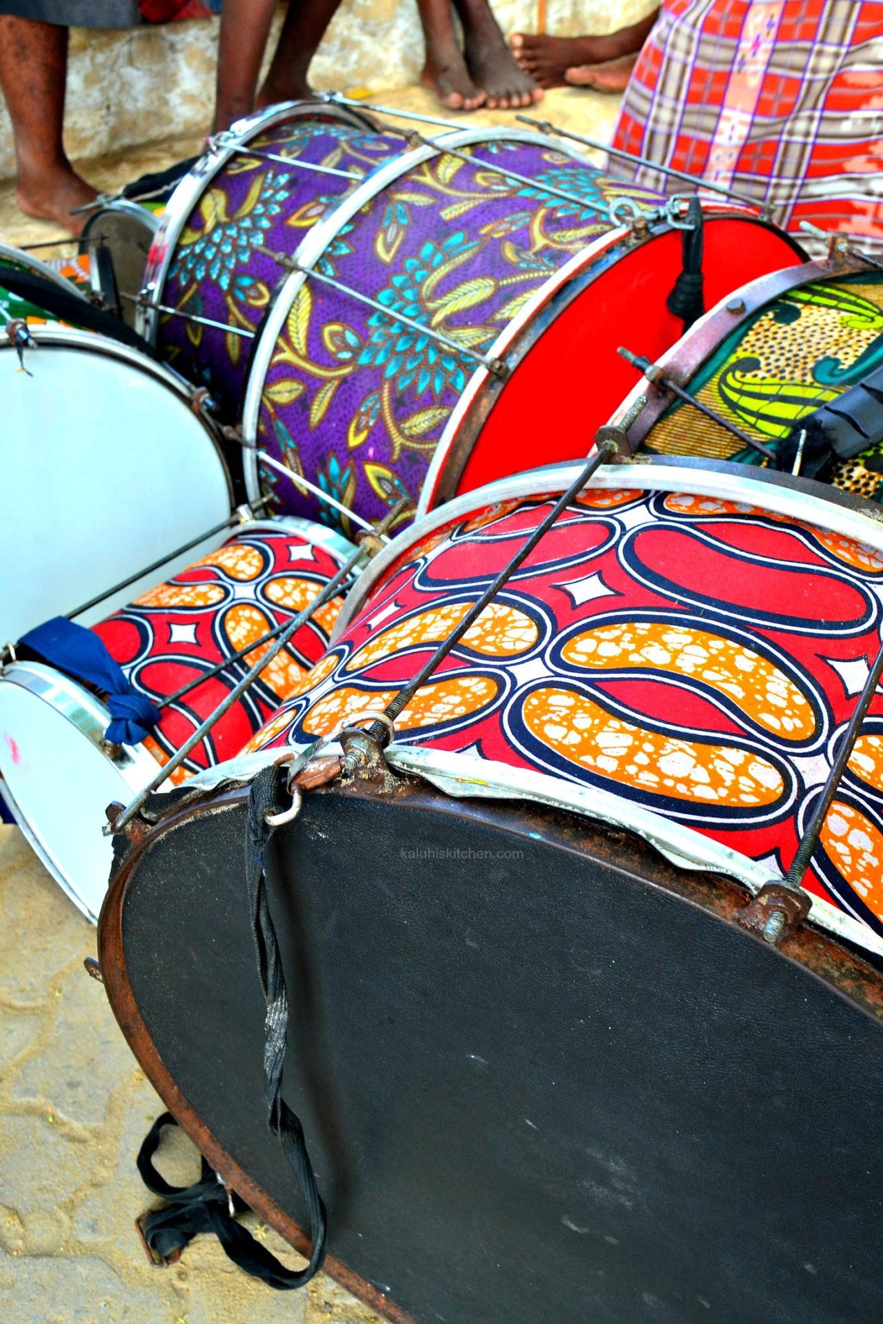 drum set common along the streats of Lmau_Kenyan culture_Lamu food festival_kaluhiskitchen.com