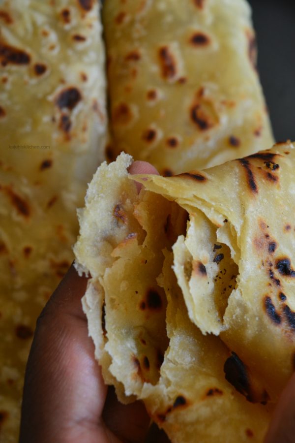 how to make layered chapati_chapati with layers_how to make soft