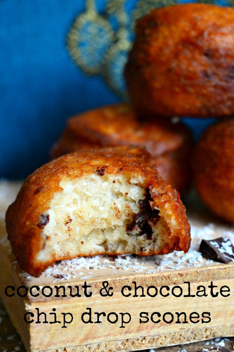 Coconut and Chocolate Chip Drop Scones Kaluhi's Kitchen