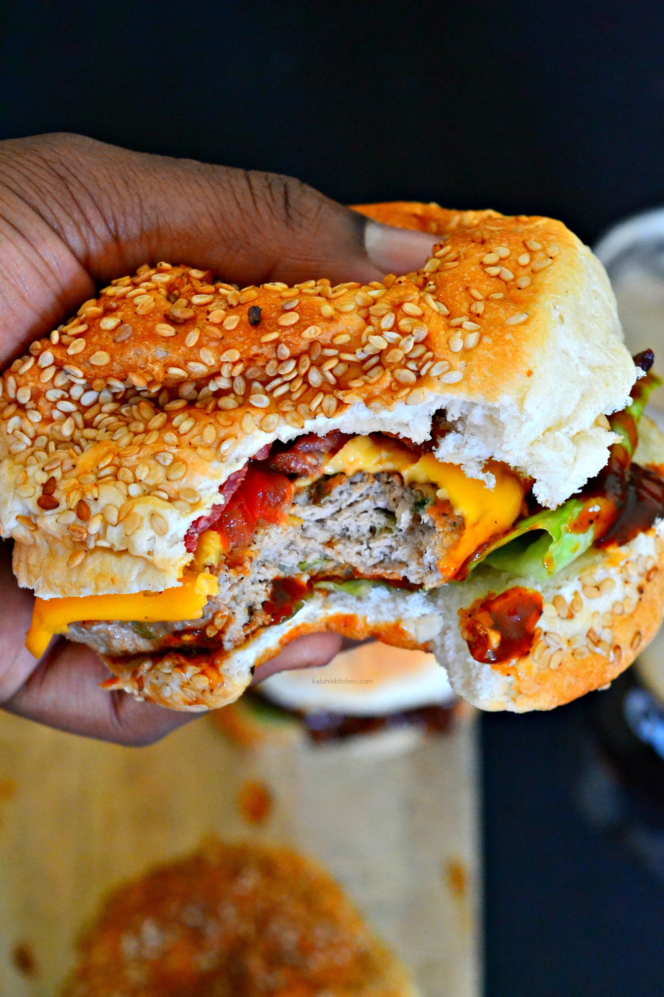 chicken-bacon-knockout-burger_how-to-make-the-best-bacon-burger_guinness-recipes_best-african-food-blogs_kaluhiskitchen-com