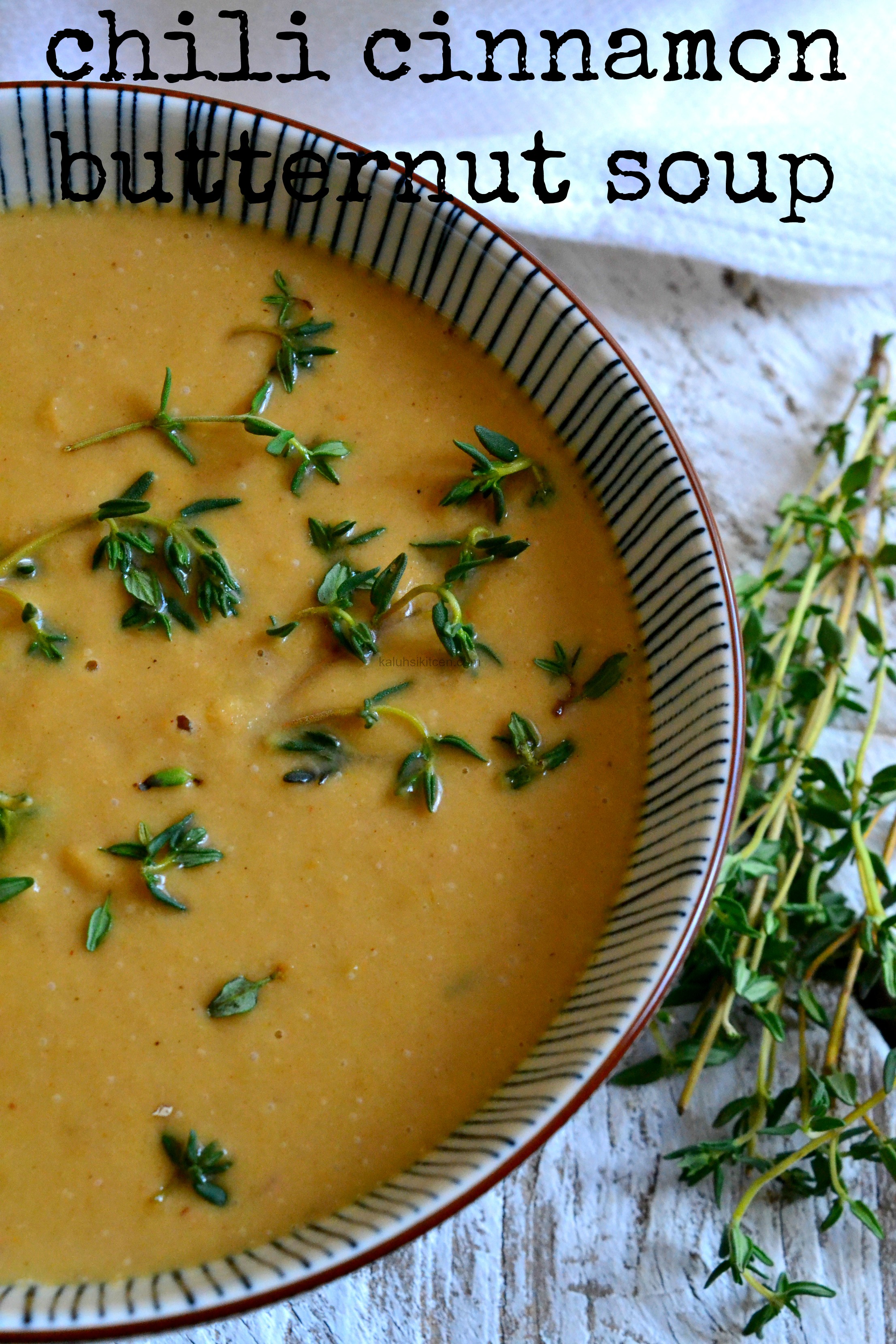 Chili Cinnamon Butternut Soup – Kaluhi's Kitchen