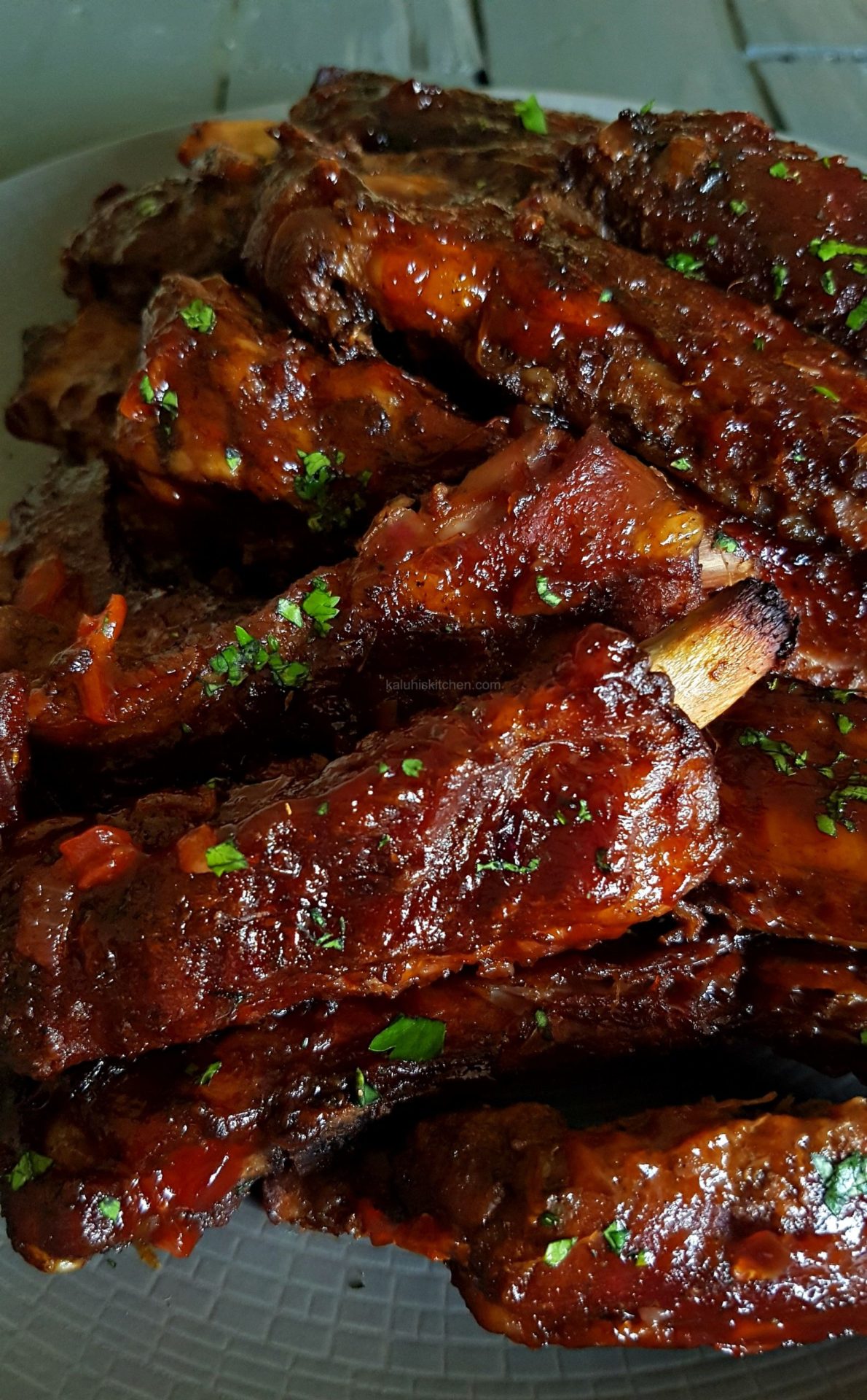 PORK RIBS RECIPE_HOW TO MAKE PORK RIBS_KALUHISKITCHEN PORK RIBS_RED ...