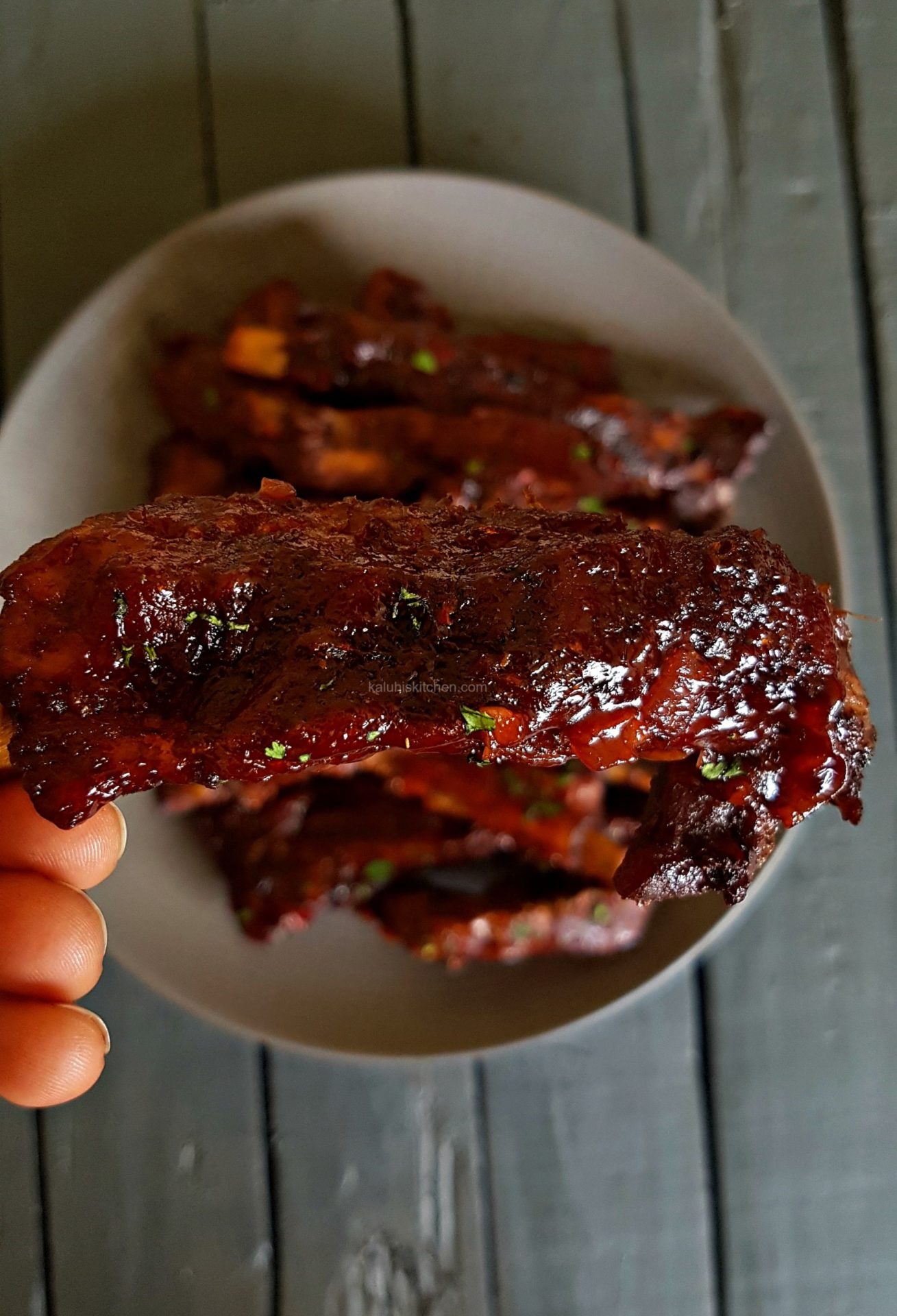 PORK RIBS RECIPE_HOW TO MAKE PORK RIBS_KALUHISKITCHEN PORK RIBS_RED ...