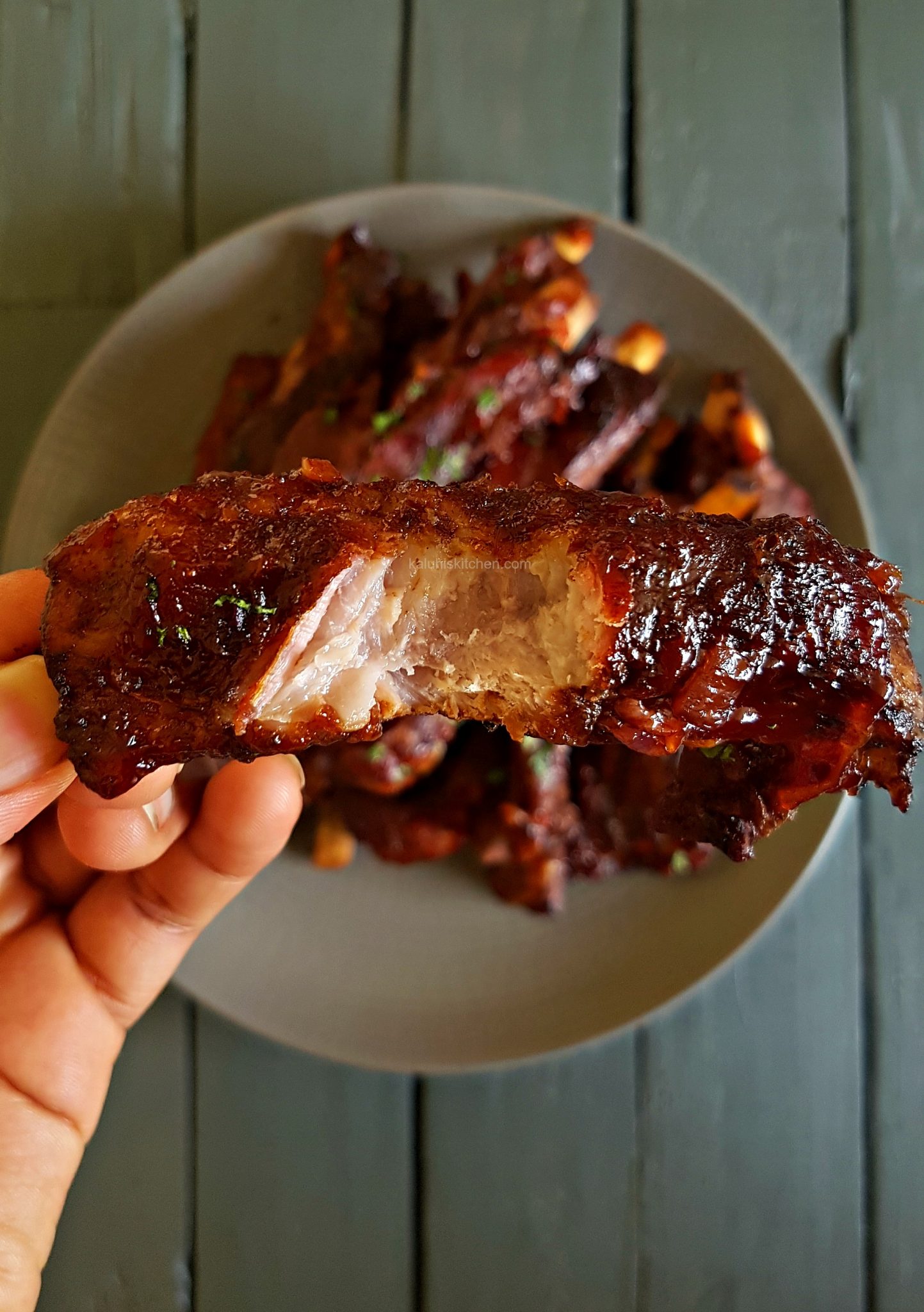 Red Wine Braised Honey Pork Ribs