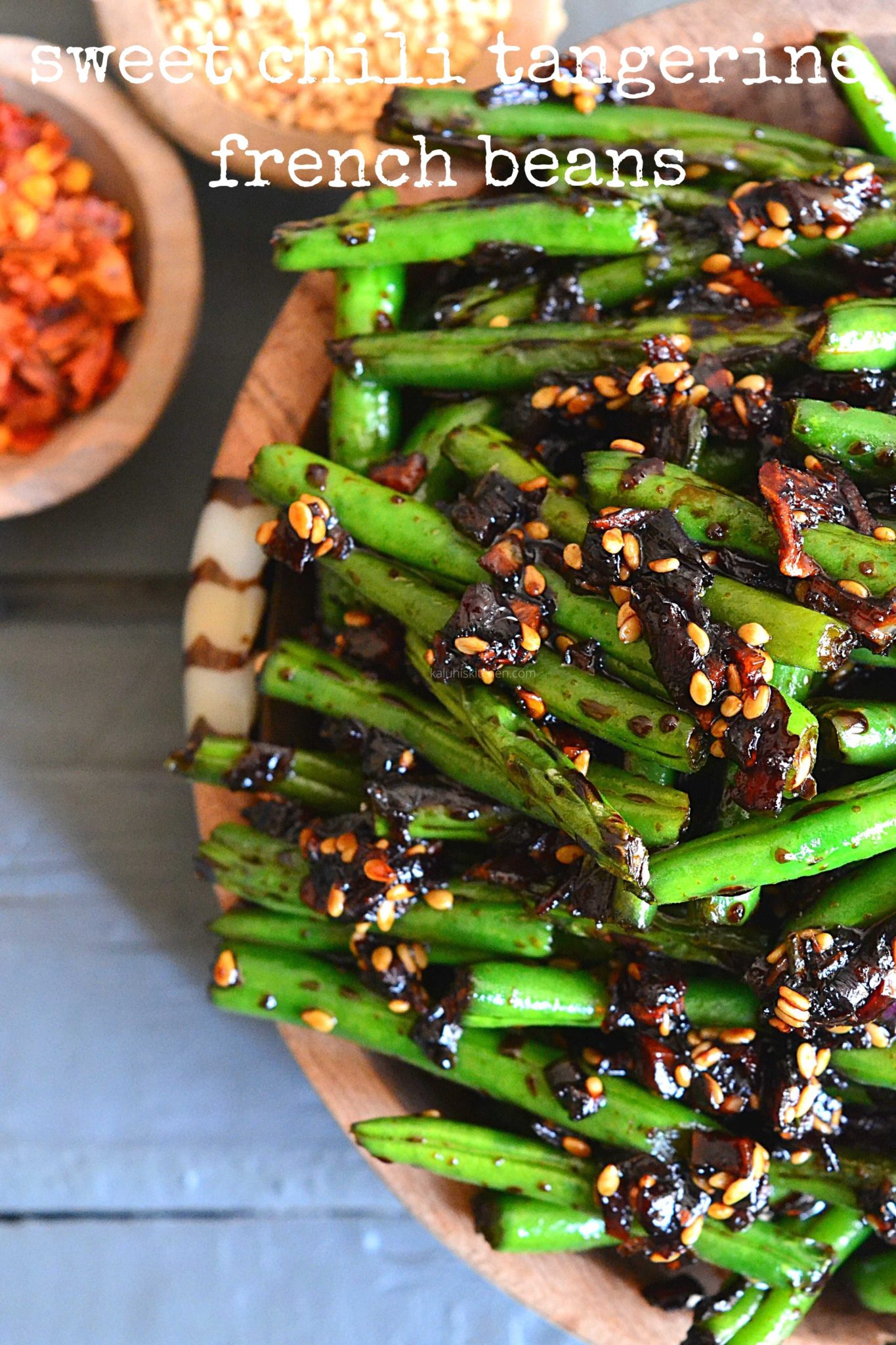 Sweet Chilli Tangerine French Beans Kaluhi's Kitchen