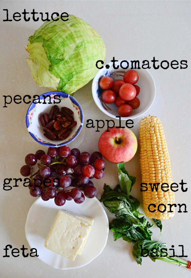 Apple Pecan Feta Salad with Zesty Dill Ginger Dressing Kaluhi's Kitchen