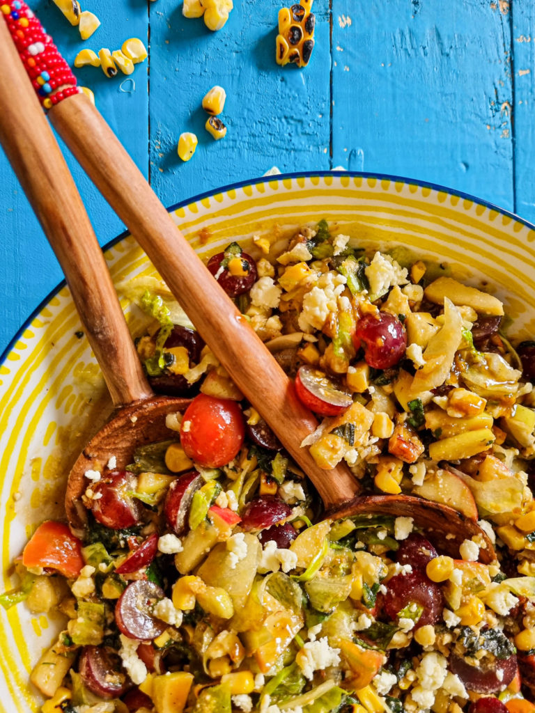 Apple Pecan Feta Salad with Zesty Dill Ginger Dressing Kaluhi's Kitchen