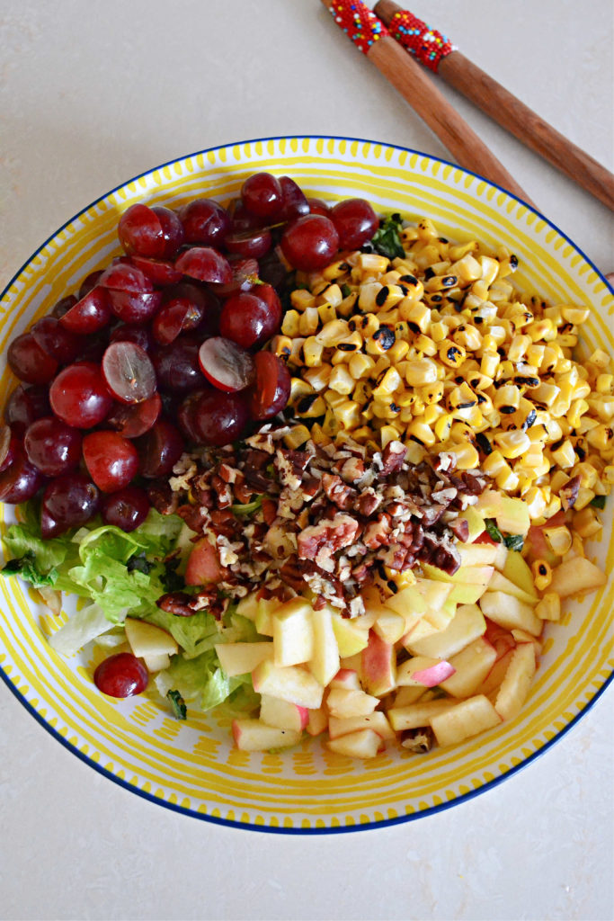 Apple Pecan Feta Salad with Zesty Dill Ginger Dressing Kaluhi's Kitchen